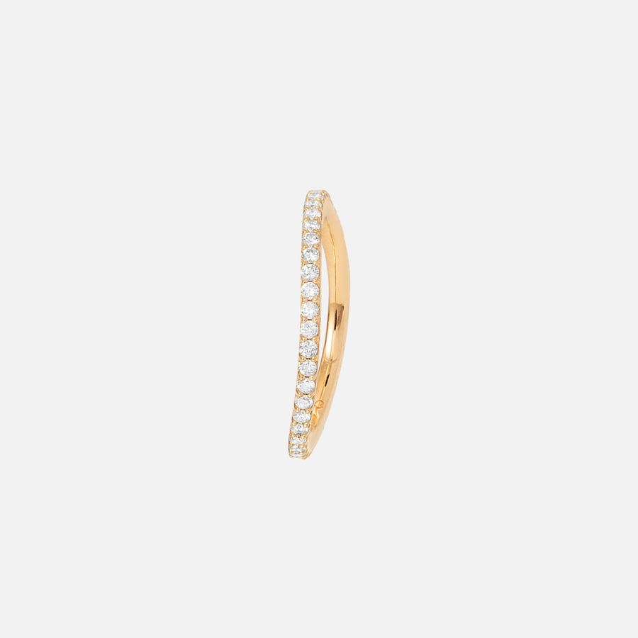 Love Bands Ring Curved in Yellow Gold with Diamonds  |  Ole Lynggaard Copenhagen 