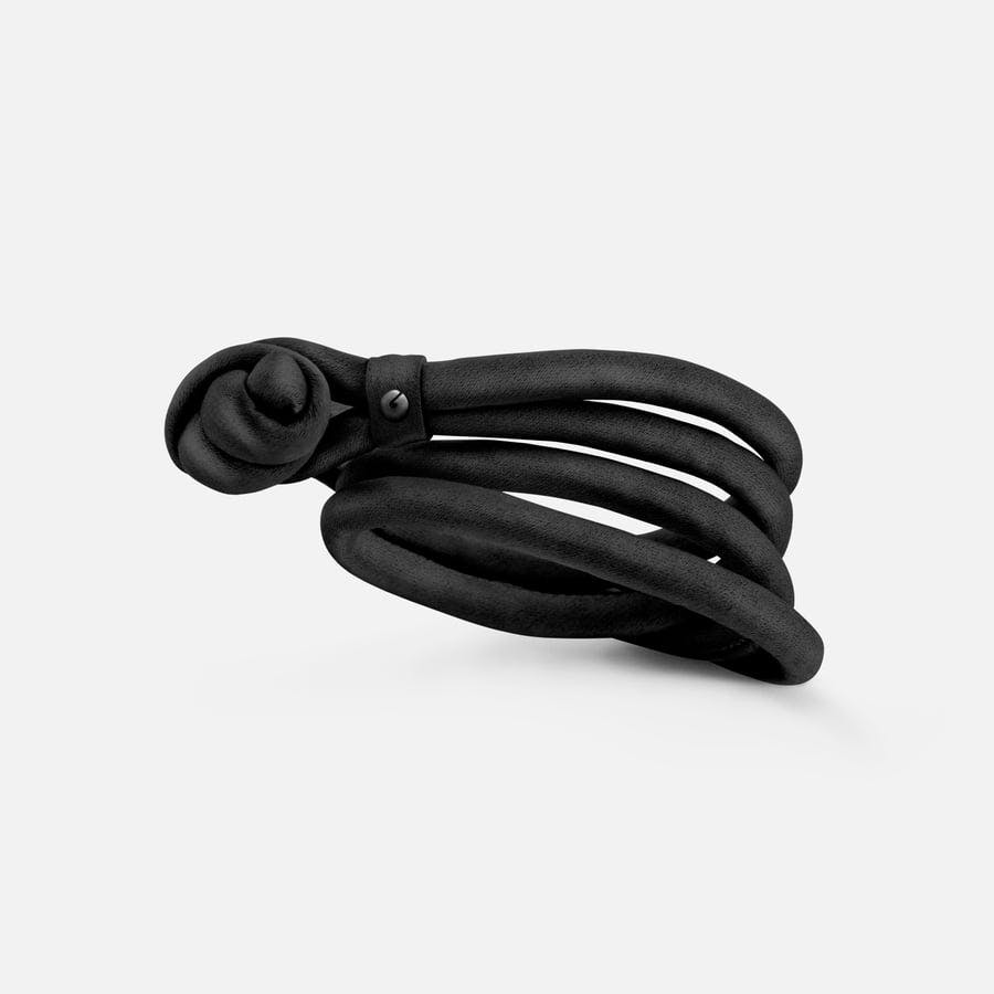 Black Silk Bracelet for Charms & Pendants |  Ole Lynggaard Copenhagen 