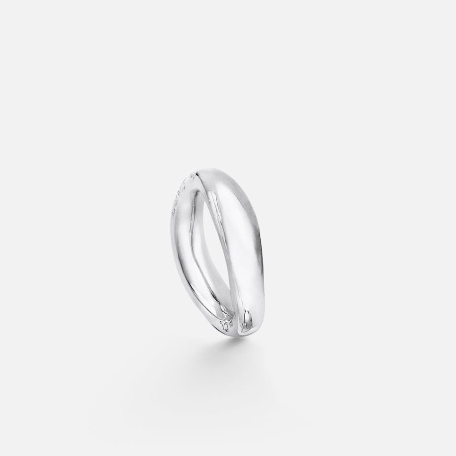 Love ring 5 18k hvidguld blank
