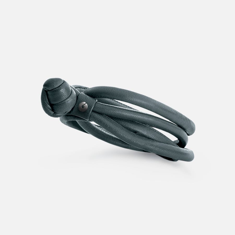 Design armbånd Grå læder