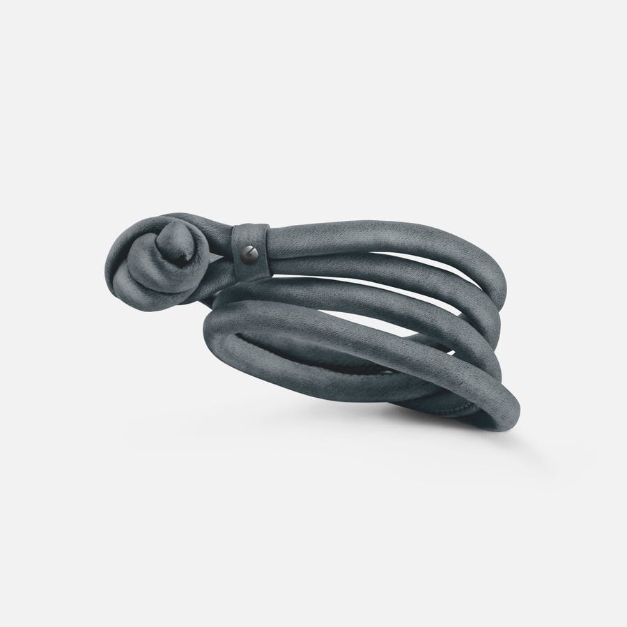 Grey Silk Bracelet for Charms & Pendants |  Ole Lynggaard Copenhagen 