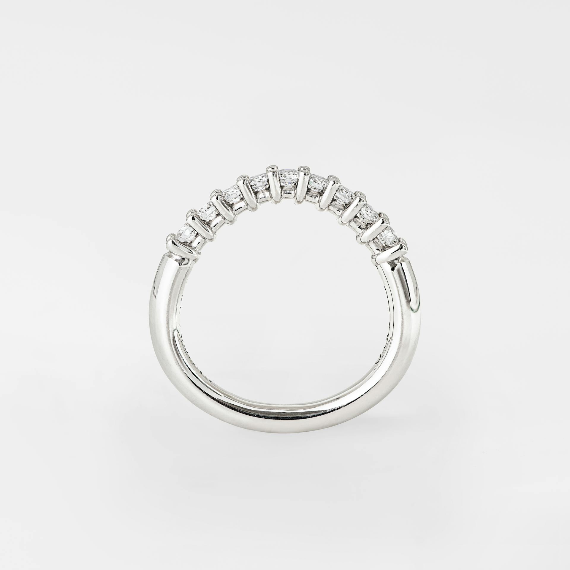 Celebration Alliance Ring in Polished White Gold with Diamonds  |  Ole Lynggaard Copenhagen 