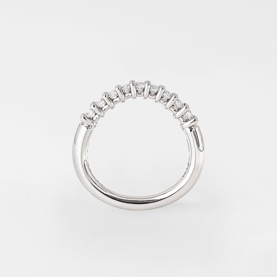 Celebration Alliance Ring in Polished White Gold with Diamonds  |  Ole Lynggaard Copenhagen 