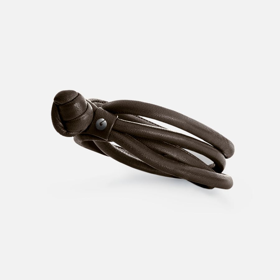 Brown Leather Bracelet for Charms & Pendants |  Ole Lynggaard Copenhagen 