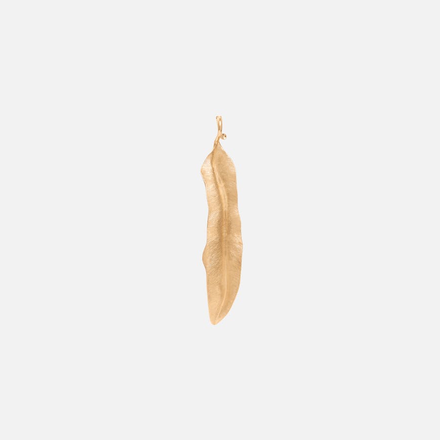 Pendentif 4,5 cm en Or Jaune 18 Carats Collection Leaves   |  Ole Lynggaard Copenhagen 