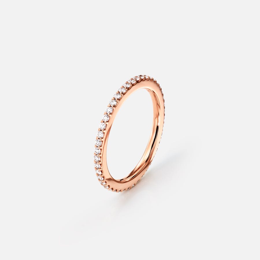 Love Bands Ring in Rose Gold with Diamonds  |  Ole Lynggaard Copenhagen 