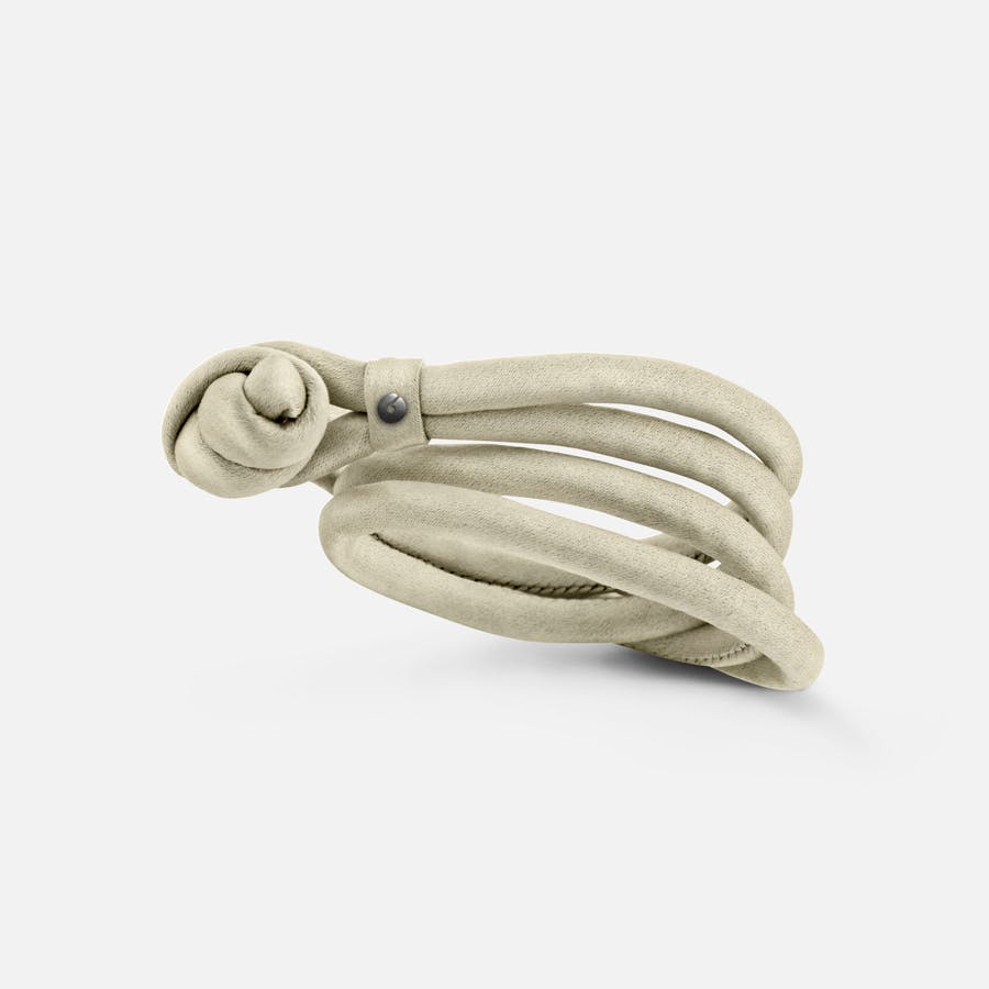 Beige Silk Bracelet for Charms & Pendants |  Ole Lynggaard Copenhagen 