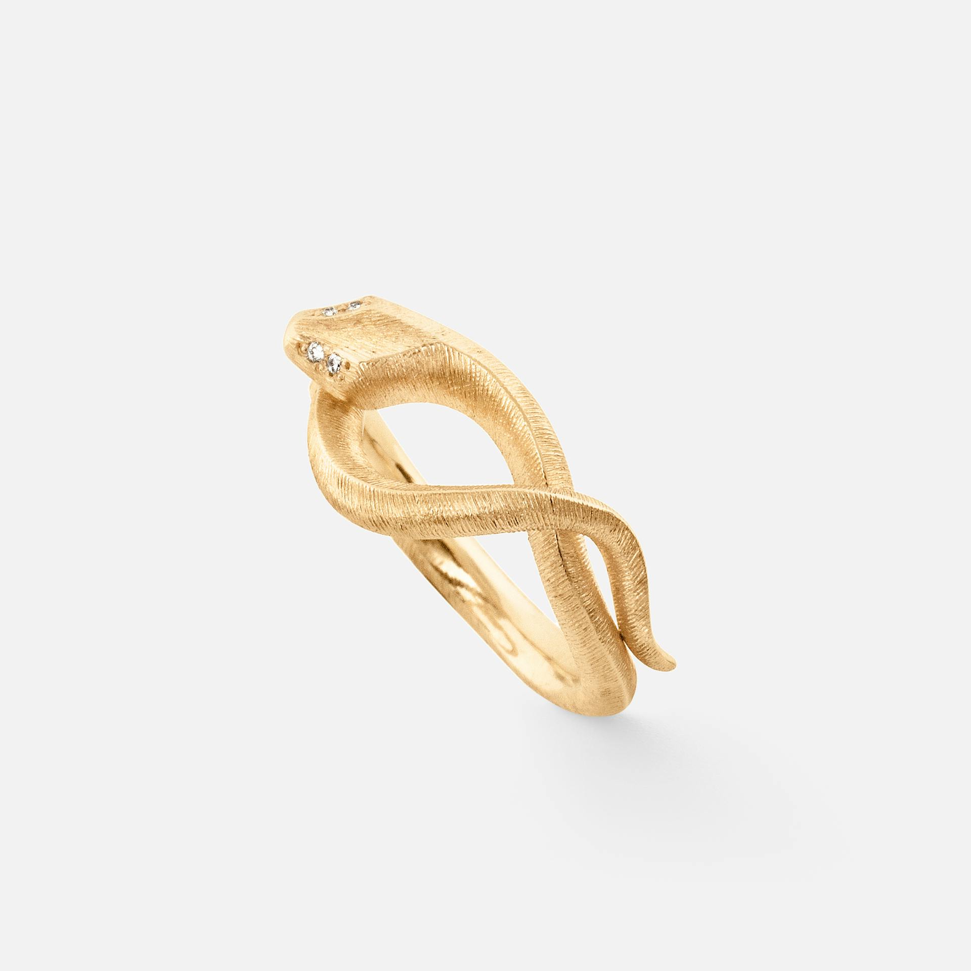 Snakes ring lille i guld med diamanter | Ole Lynggaard Copenhagen