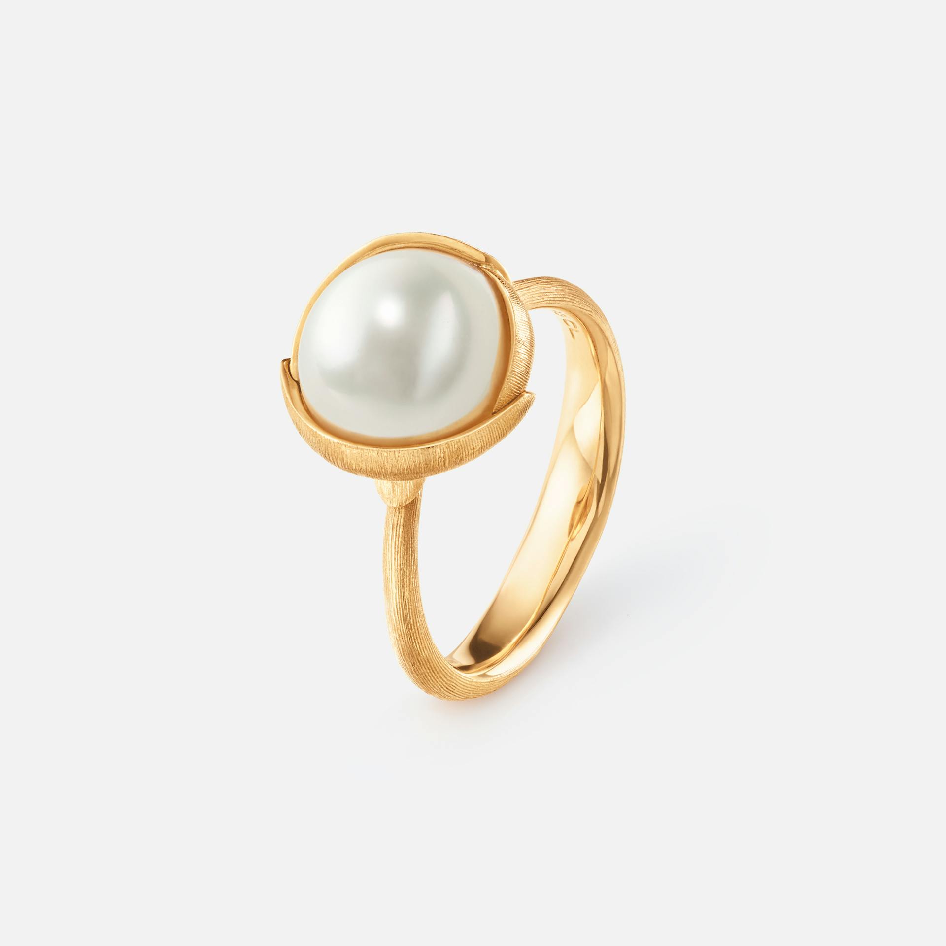 Lotus ring pearl small