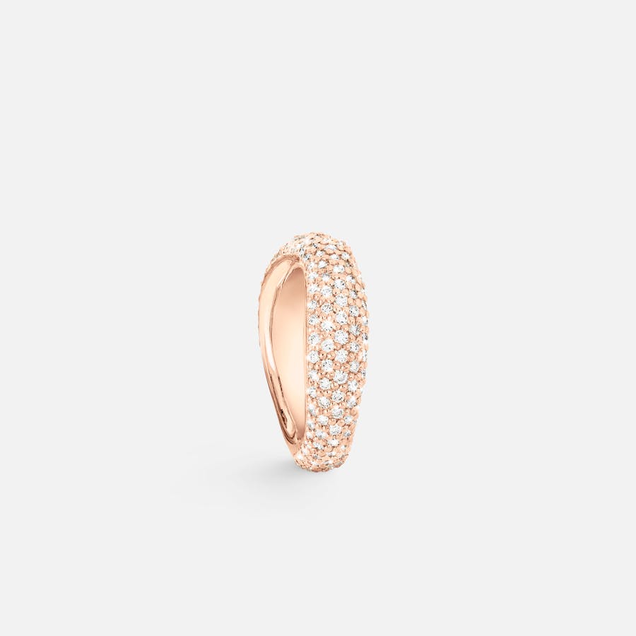 Love Ring Nr. 5 in 750/- Roségold mit Diamanten  |  Ole Lynggaard Copenhagen 