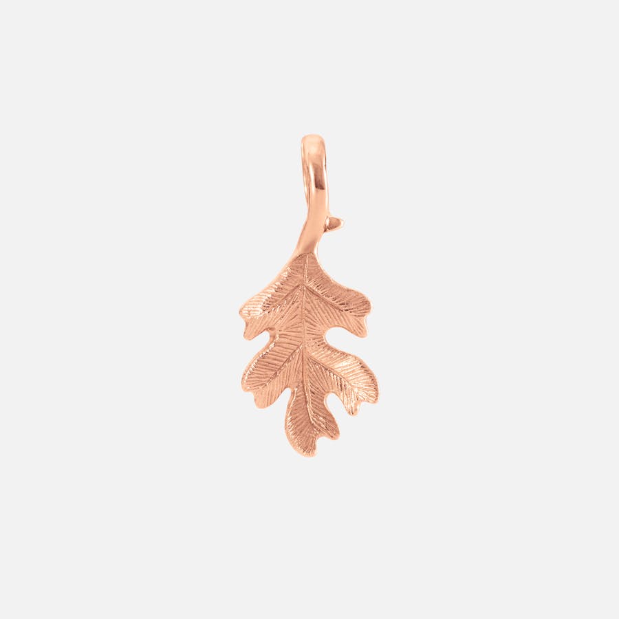 Oak Leaf Pendant Small in 18 karat Rose Gold | Ole Lynggaard Copenhagen