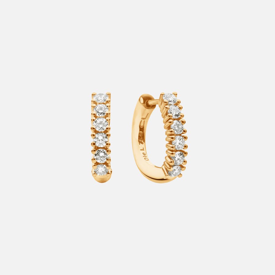 Celebration earrings 18k blank guld med diamanter 0,96 ct. TW. VS.