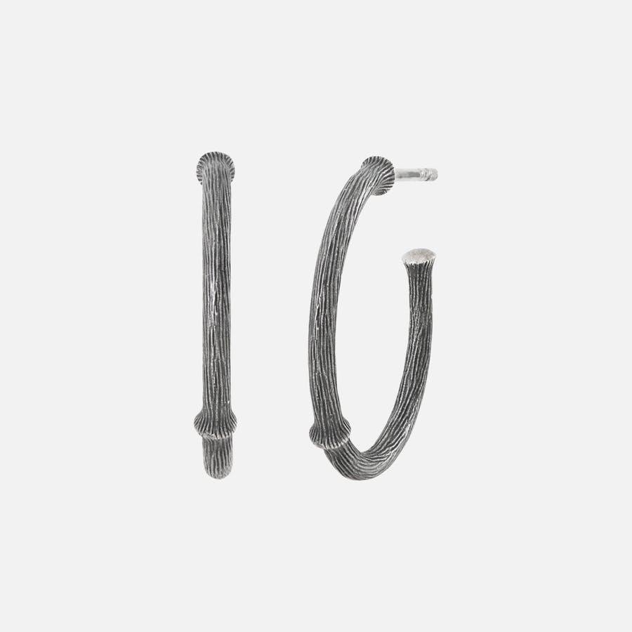 Nature Creol Earrings Medium in Oxidized Sterling Silver  |  Ole Lynggaard Copenhagen
