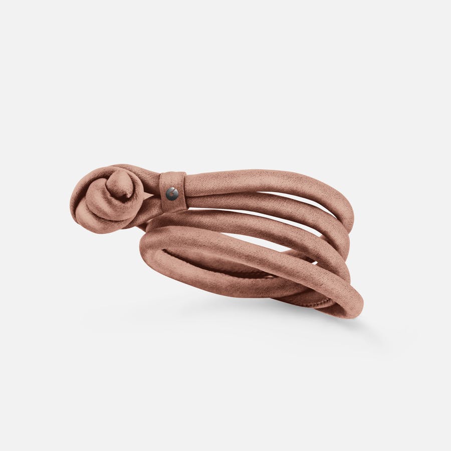 Rose-coloured Silk Bracelet for Charms & Pendants |  Ole Lynggaard Copenhagen 