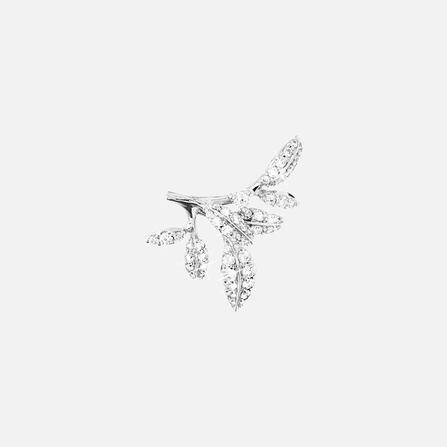 Winter Frost Earring Pendant Small in White Gold with Diamonds  |  Ole Lynggaard Copenhagen 