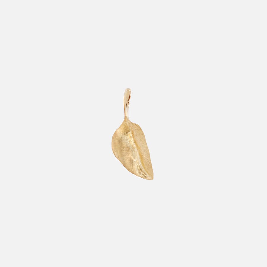 Leaves Collection 3 cm Pendant in 18 Karat Yellow Gold   |  Ole Lynggaard Copenhagen
