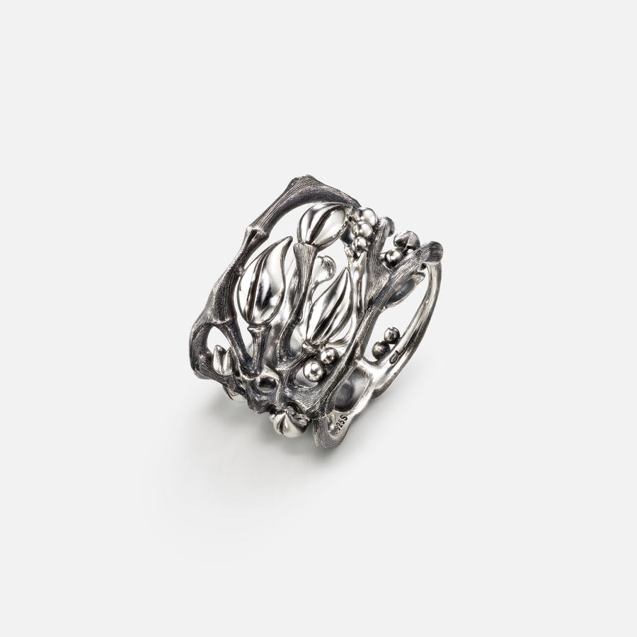 Forest Ring in Lightly Oxidized Sterling Silver  |  Ole Lynggaard Copenhagen