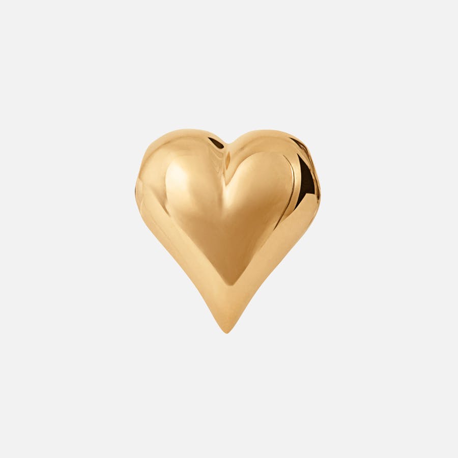 Hearts Clasp for Bead Colliers in Polished Yellow Gold   |  Ole Lynggaard Copenhagen 