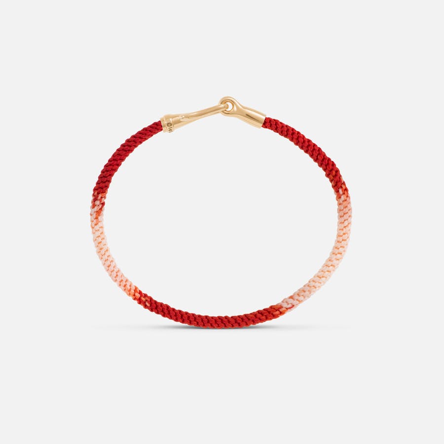 Bracelet Life Red Emotions Fermoir Crochet en Or Jaune 18 carats  |  Ole Lynggaard Copenhagen