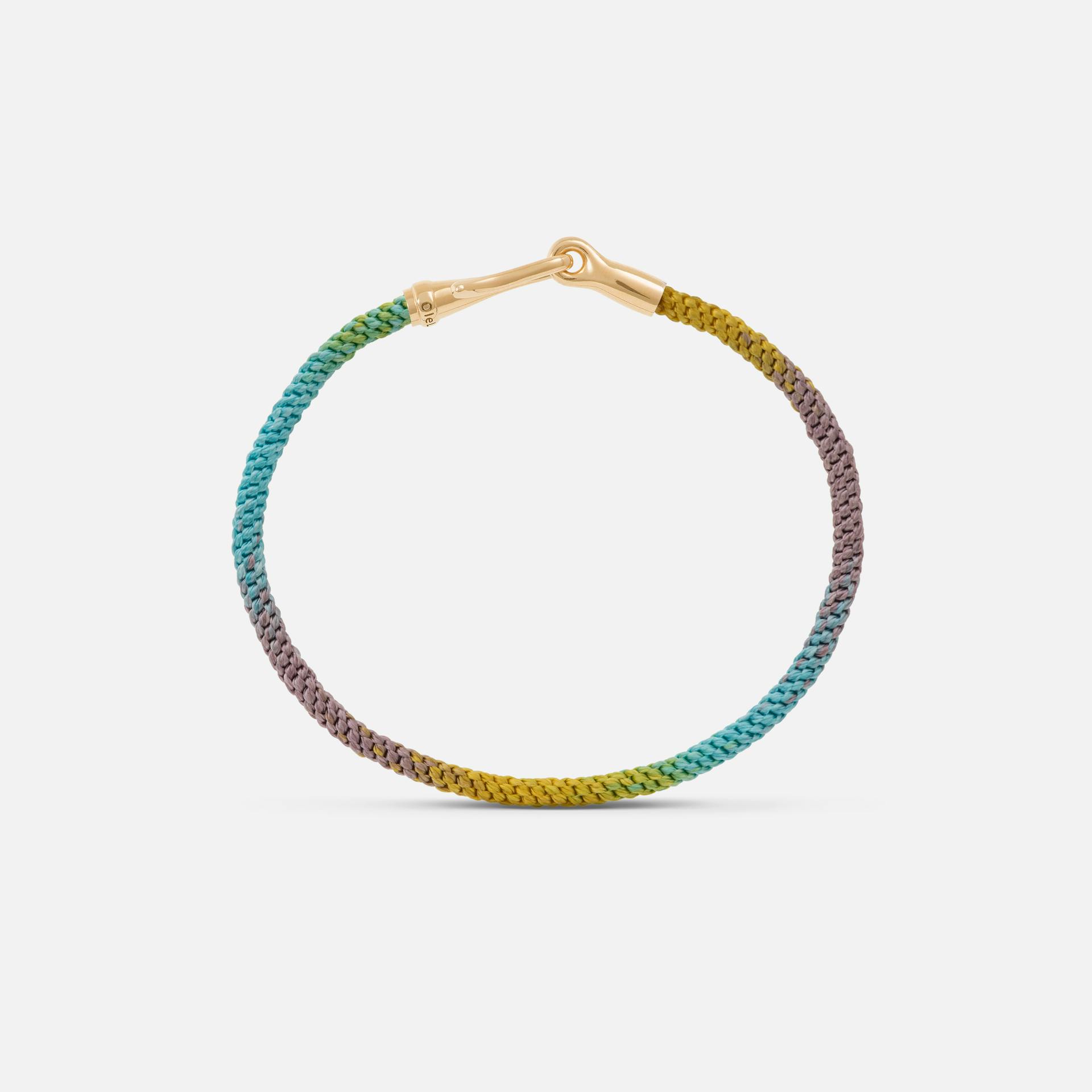 Life Rainbow Bracelet with 18 Karat Yellow Gold Hook Fastening  |  Ole Lynggaard Copenhagen