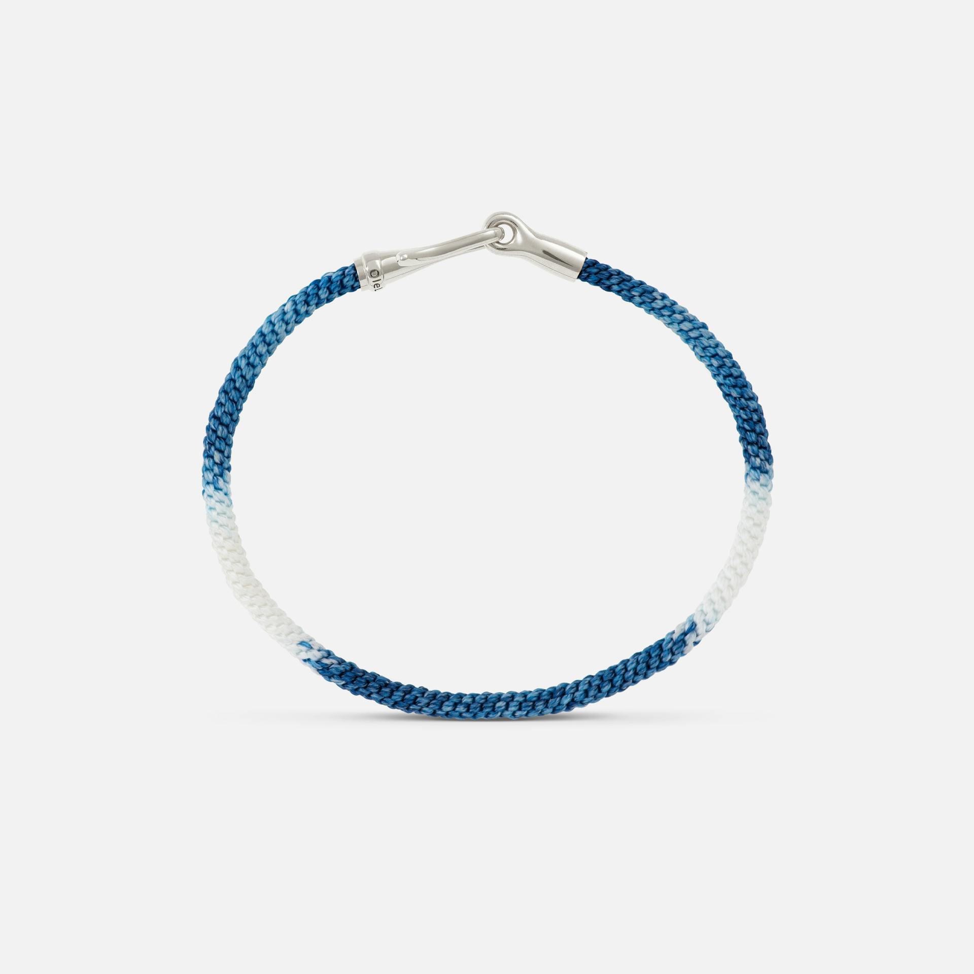 Life Blue Jeans Bracelet with Sterling Silver Hook Fastening  |  Ole Lynggaard Copenhagen