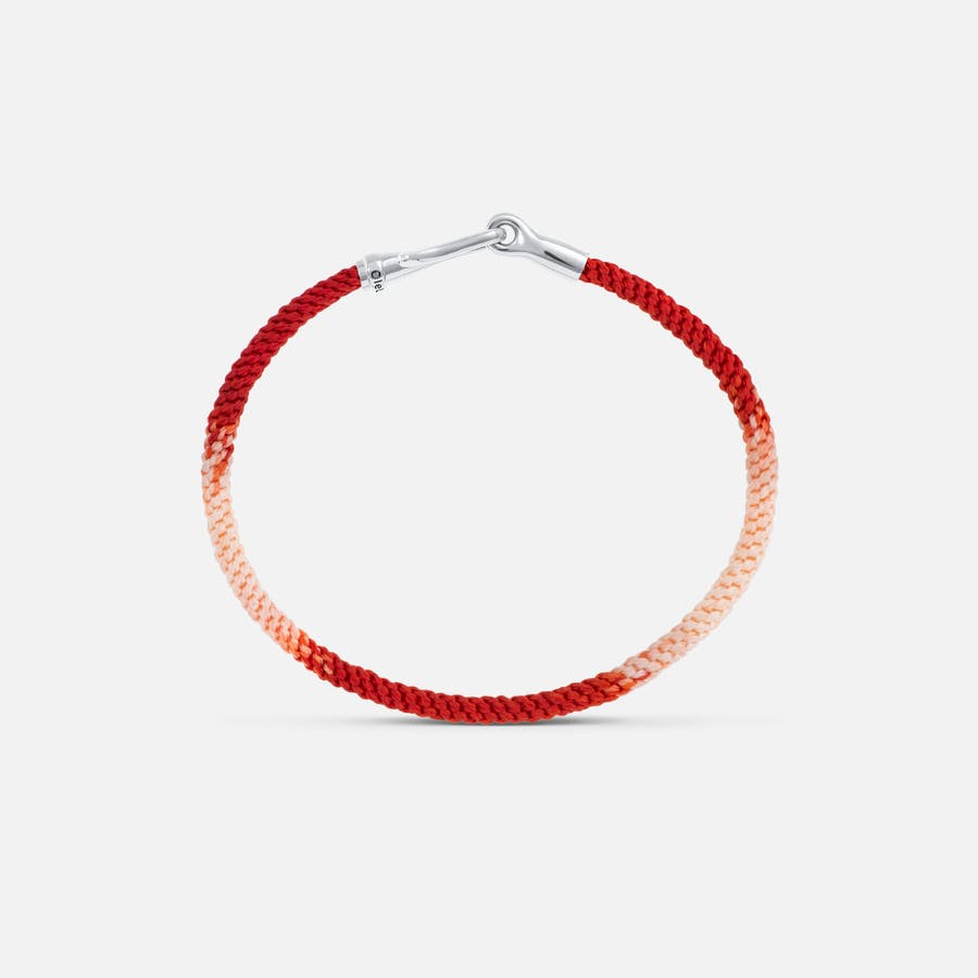 Bracelet Life Red Emotions Fermoir Crochet en Or Blanc 18 carats  |  Ole Lynggaard Copenhagen