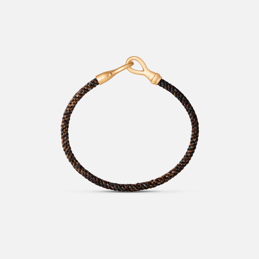 Bracelet pour Homme Life Fermoir Crochet en Or Brossé 18 carats   |  Ole Lynggaard Copenhagen