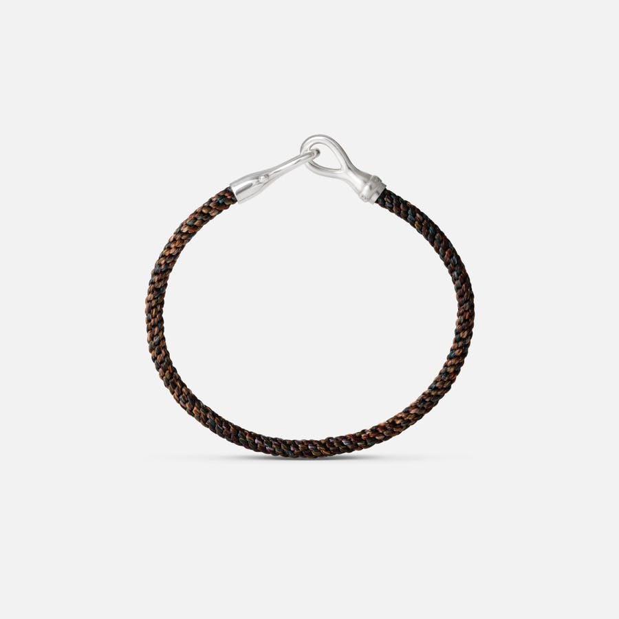 Bracelet pour Homme Life Maroon Fermoir Crochet en Argent Sterling  |  Ole Lynggaard Copenhagen