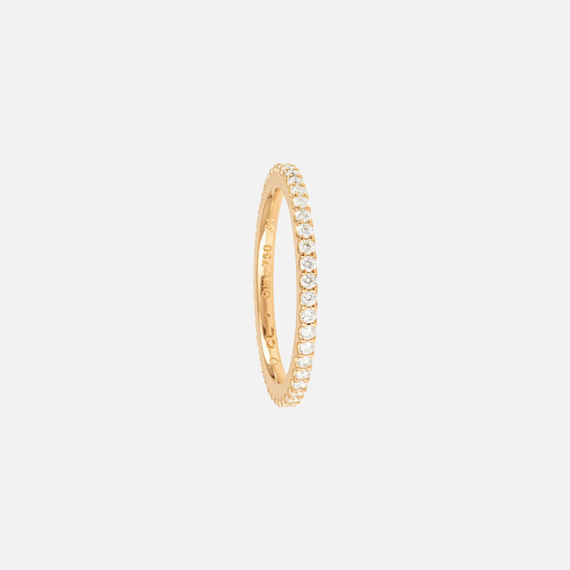 Love Bands Ring in Yellow Gold with Diamonds  |  Ole Lynggaard Copenhagen 