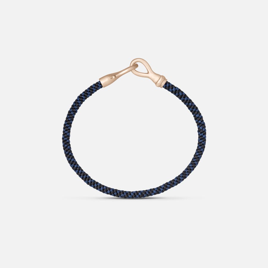 Bracelet pour Homme Life Fermoir Crochet en Or Blanc Mat Satiné   |  Ole Lynggaard Copenhagen