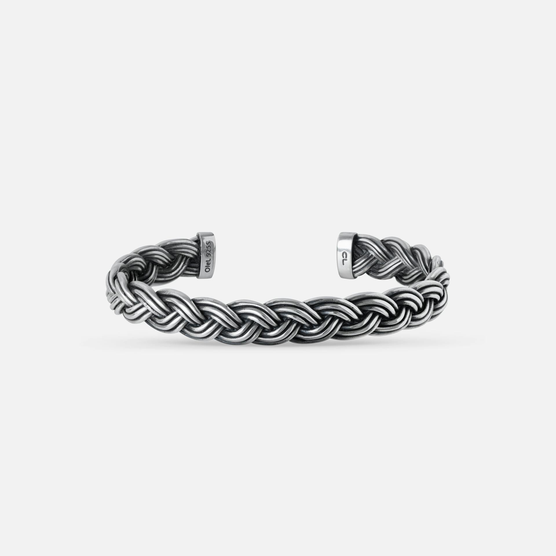 Michel bangle Oxidized Sterling silver 9,5 mm