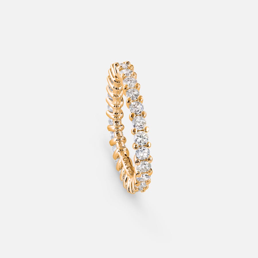 Celebration Eternity Ring in Polished Yellow Gold with Diamonds  |  Ole Lynggaard Copenhagen