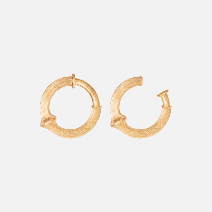 Nature Creol Clip Earrings Small in 18 Karat Yellow Gold | Ole Lynggaard Copenhagen