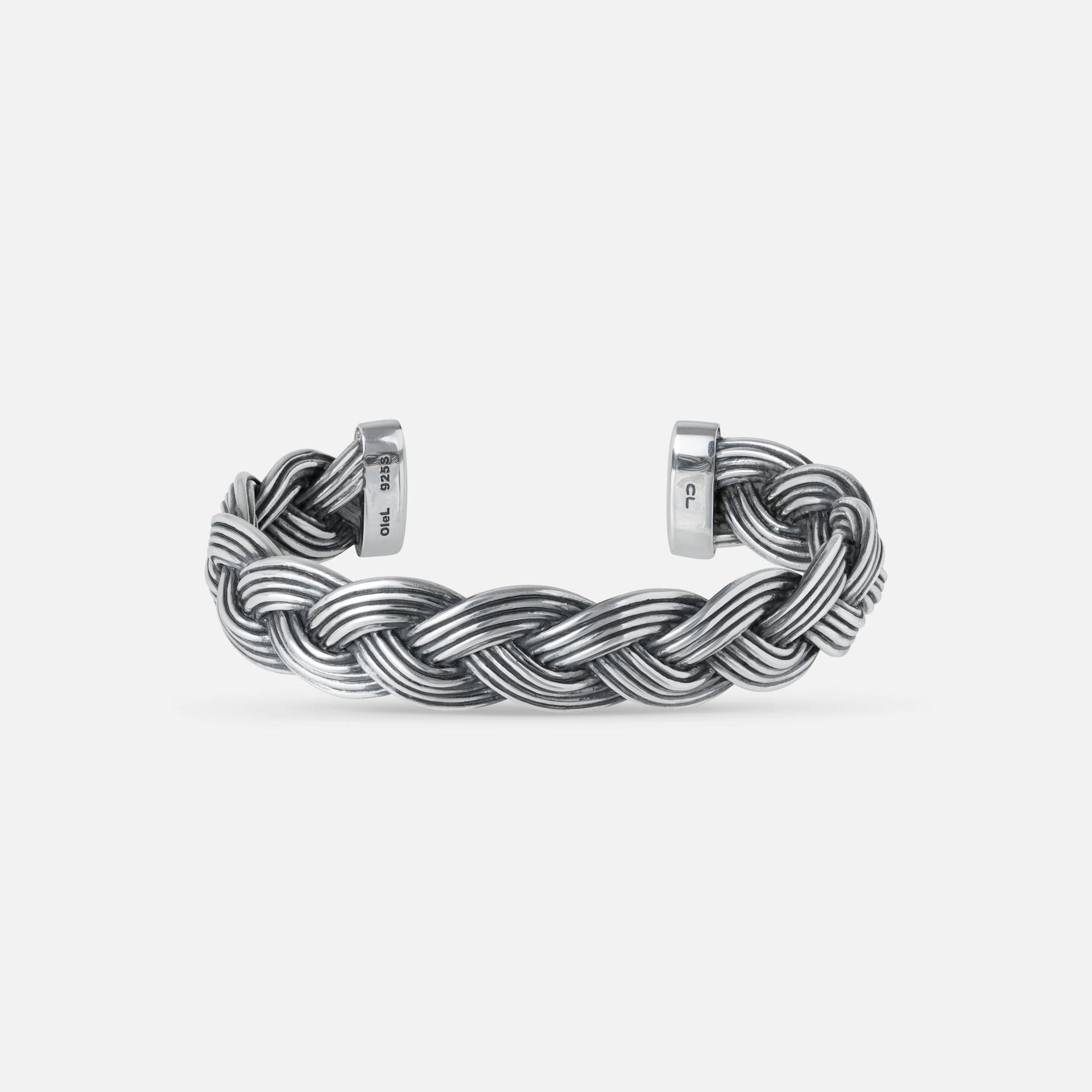 Michel bangle Oxidized Sterling silver 15,5 mm