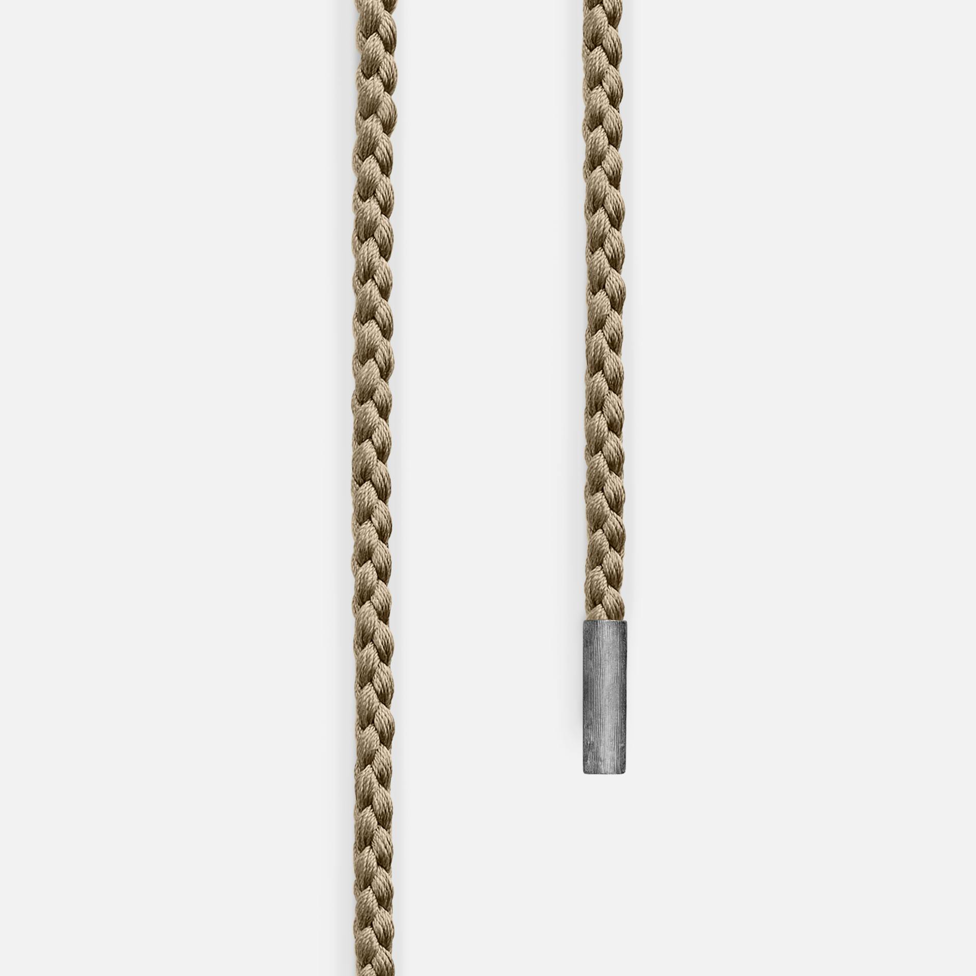 Mokuba Silk String Necklace with Oxidized Sterling Silver End Pieces  |  Ole Lynggaard Copenhagen    