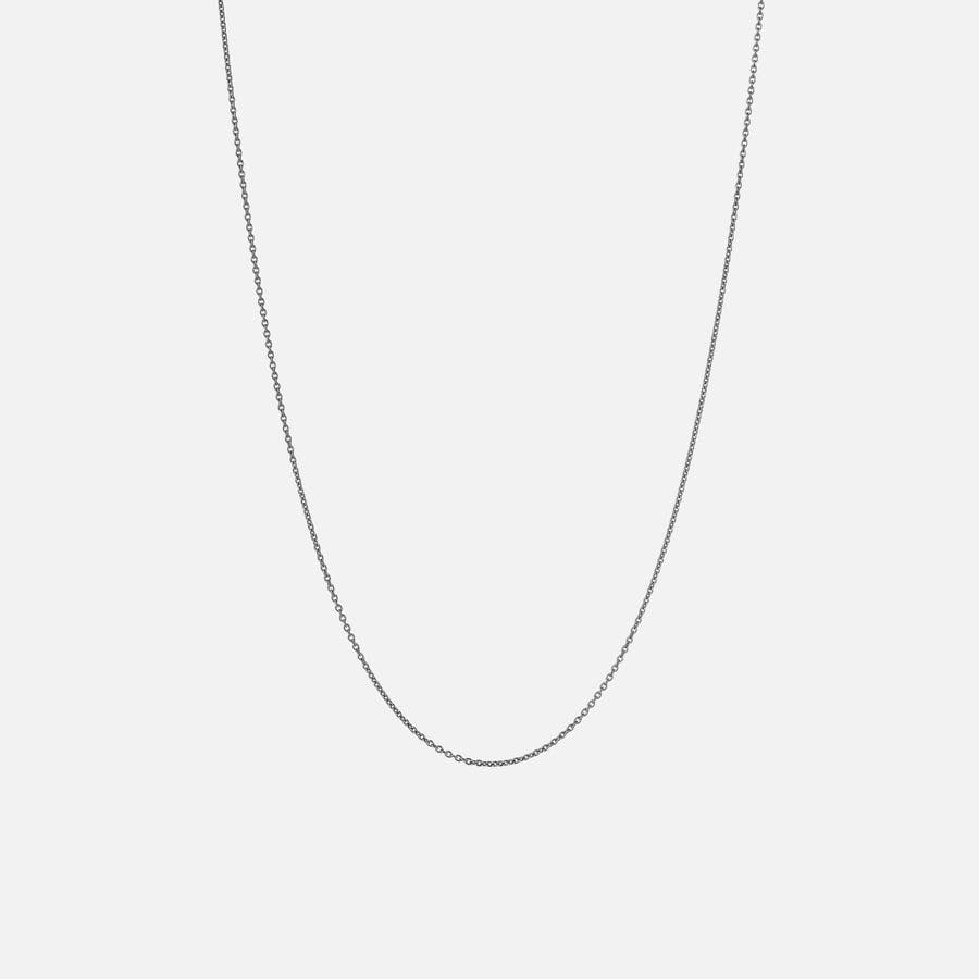 Design necklace 40/38/36 cm Oxidized Sterling silver