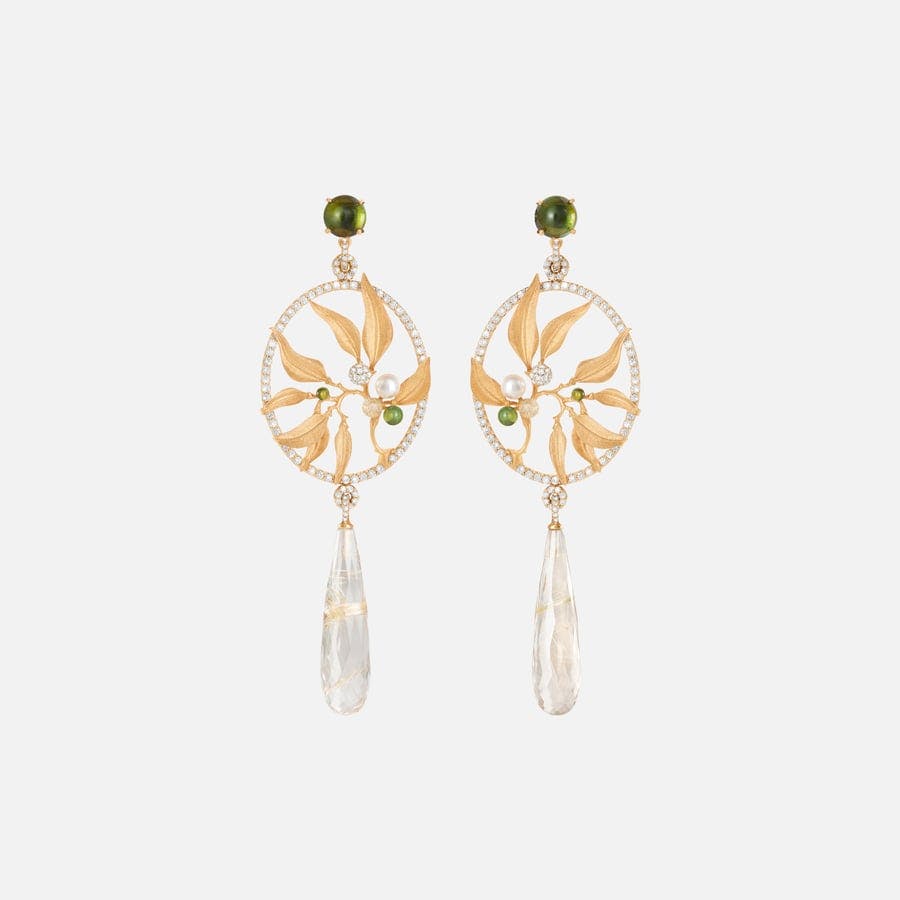 Leaves Collection Dreamcatcher Earrings   |  Ole Lynggaard Copenhagen 