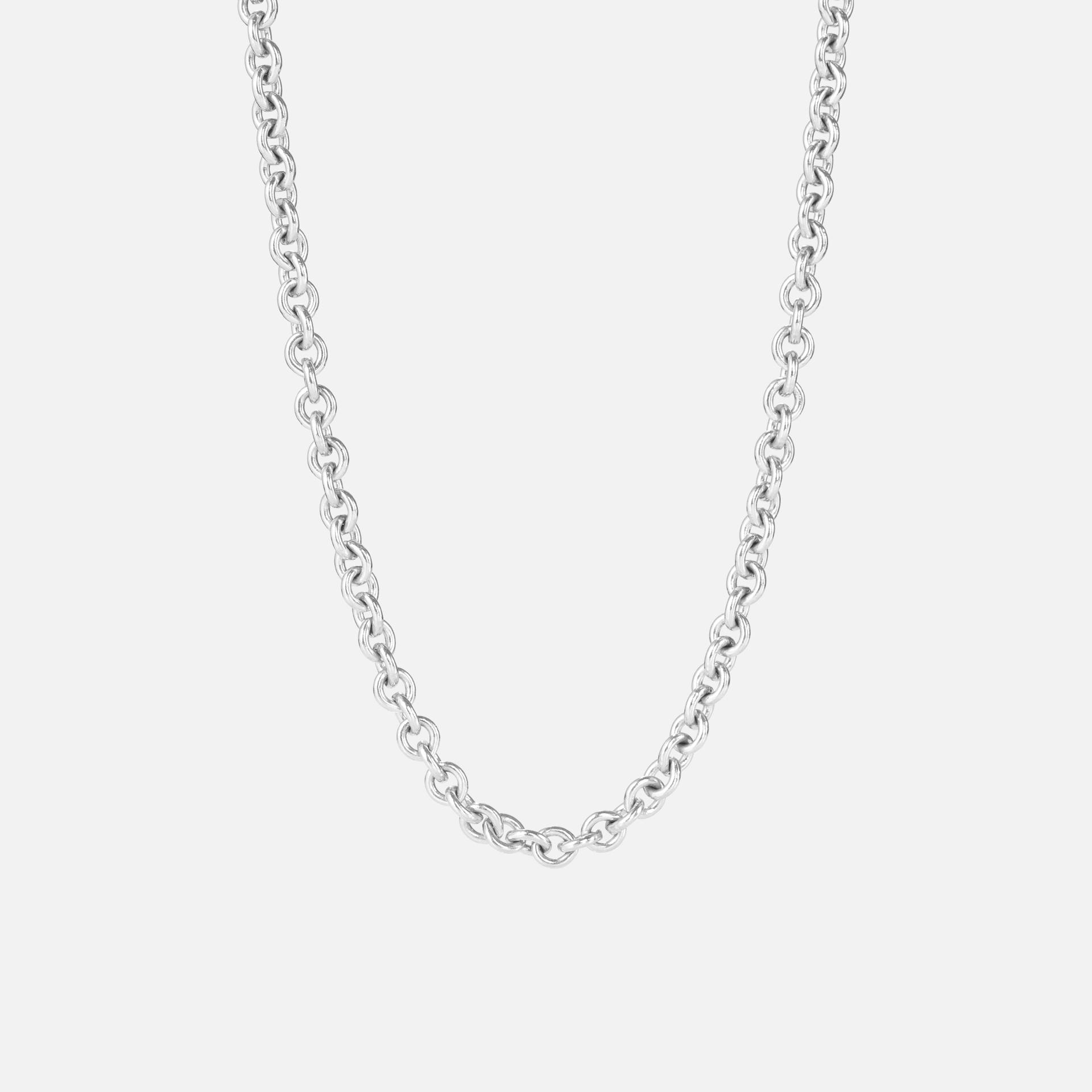 Design necklace 80 cm Sterling silver