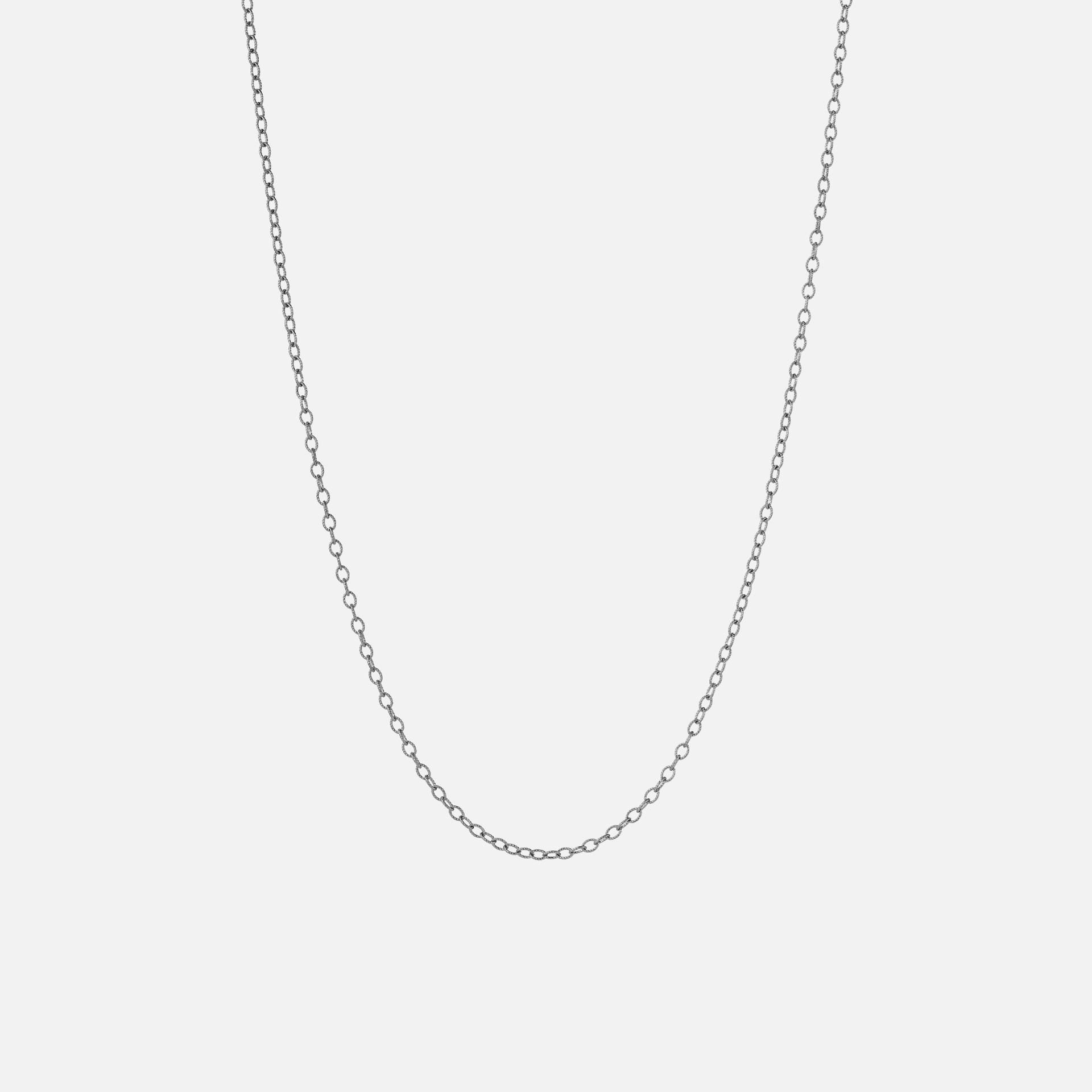 Design necklace 90/80 cm Oxidized Sterling silver