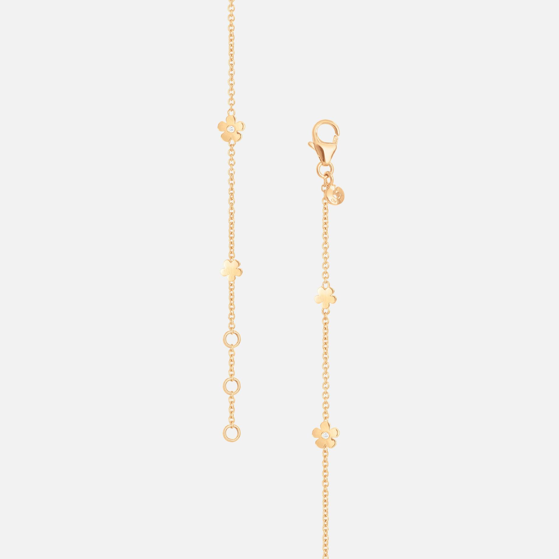Lace armbånd i guld, 18 cm med karabinlås | Ole Lynggaard Copenhagen