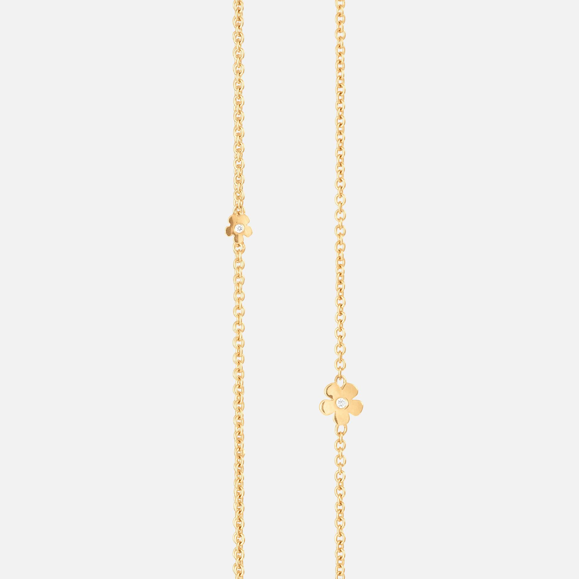 Lace Gold Collier, 80 cm with Carabine Fastening   |  Ole Lynggaard Copenhagen   