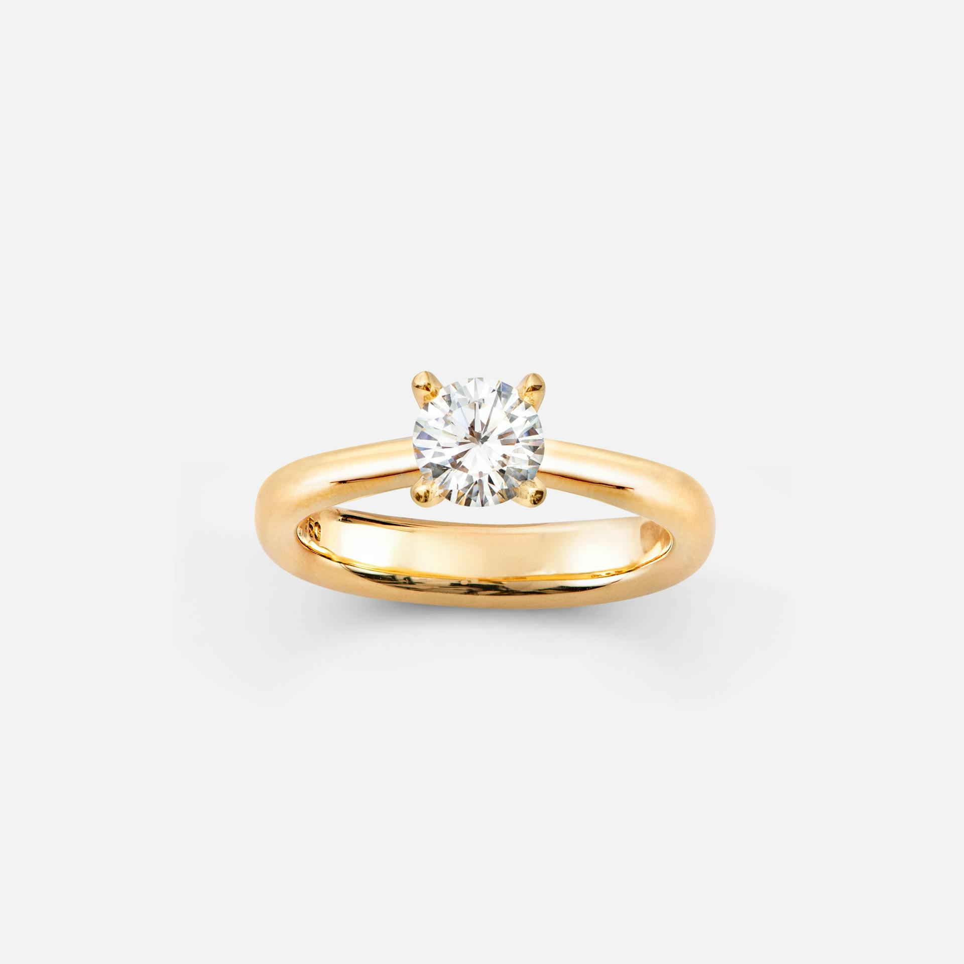 Classic Solitaire Ring schwer 