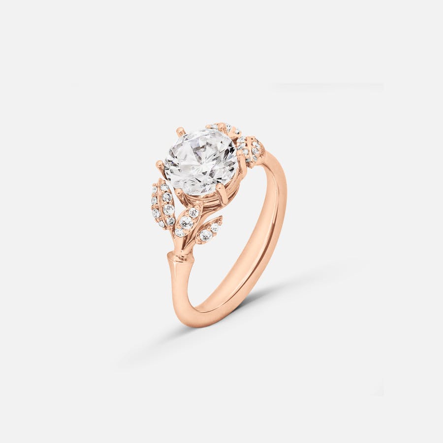 Winter Frost solitaire ring Dummy item for web - ring solitaire WinterFrost RY 18k rose gold set with a brilliant-cut diamond from 0.80 ct. TW. VS.