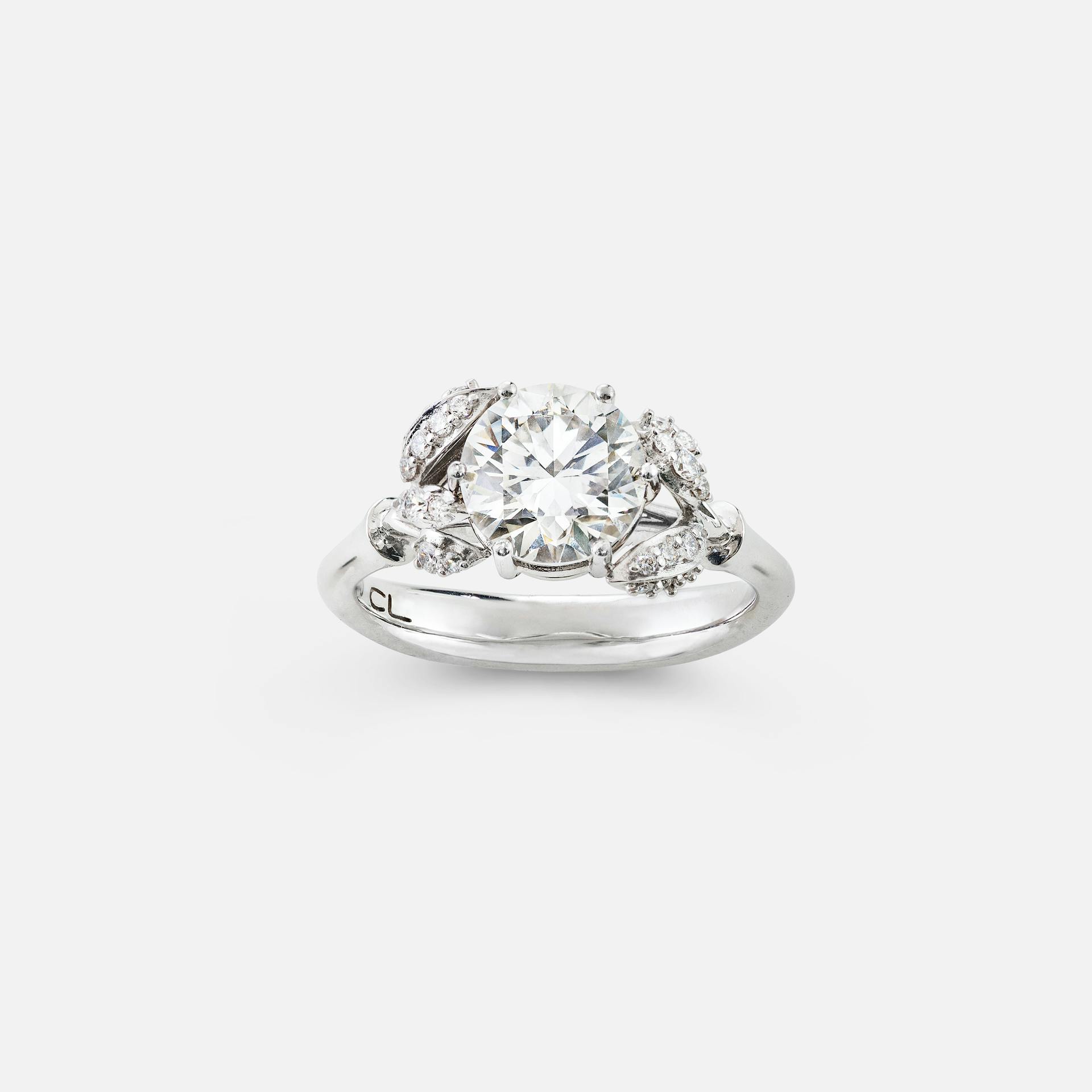 Winter Frost solitaire ring