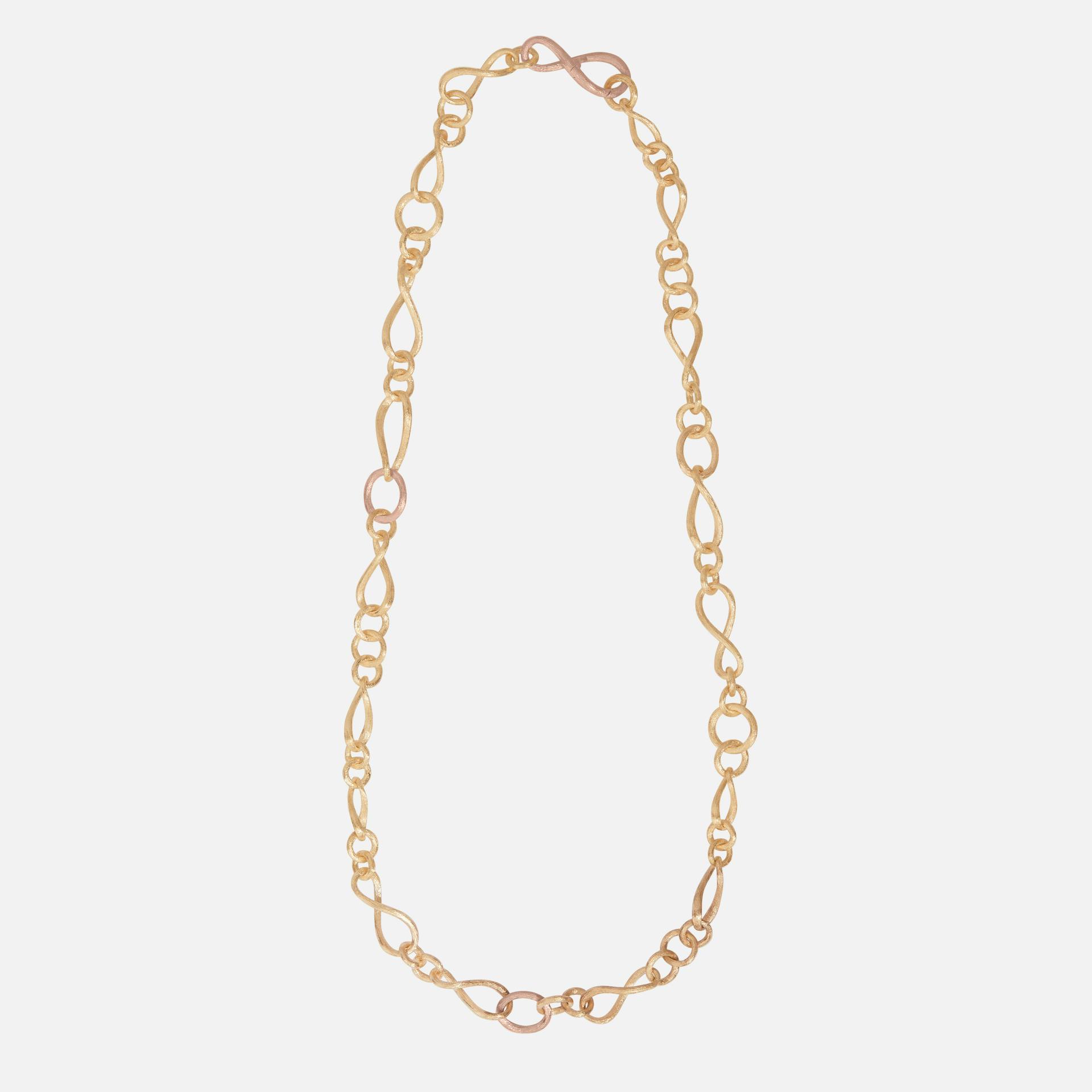 Love collier small Love Collier small YG/RG 54 cm 18k gold and rose gold