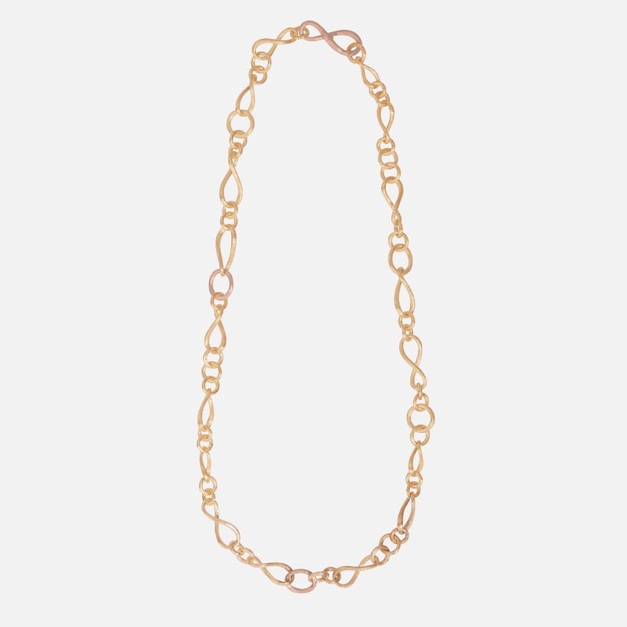 Love collier small Love Collier small YG/RG 54 cm 18k gold and rose gold