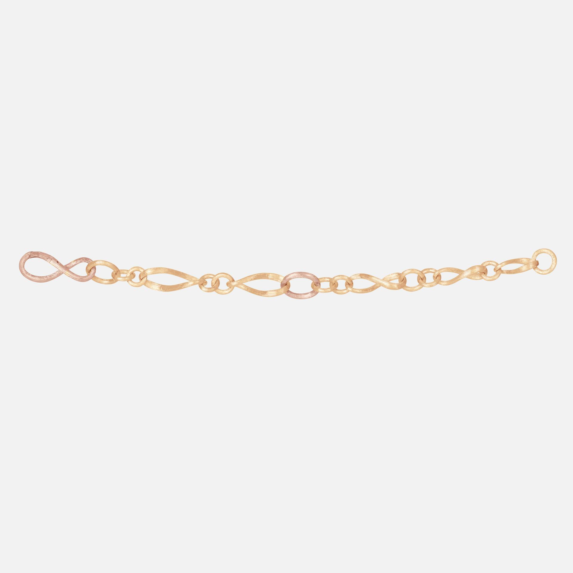 Love collier small Love Bracelet small YG/RG 20 cm 18k gold and rose gold