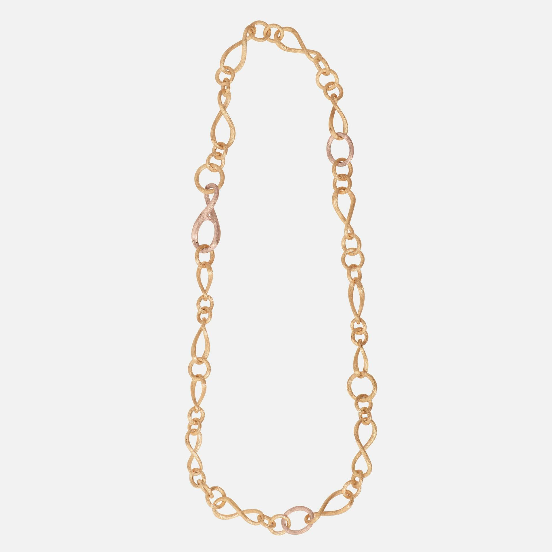 Love collier small Love Collier small YG/RG 45 cm 18k satinized gold