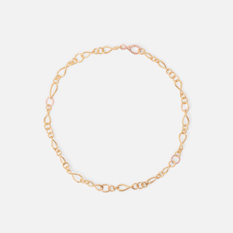 Love collier small Love Collier small YG/RG 42 cm 18k gold and rose gold