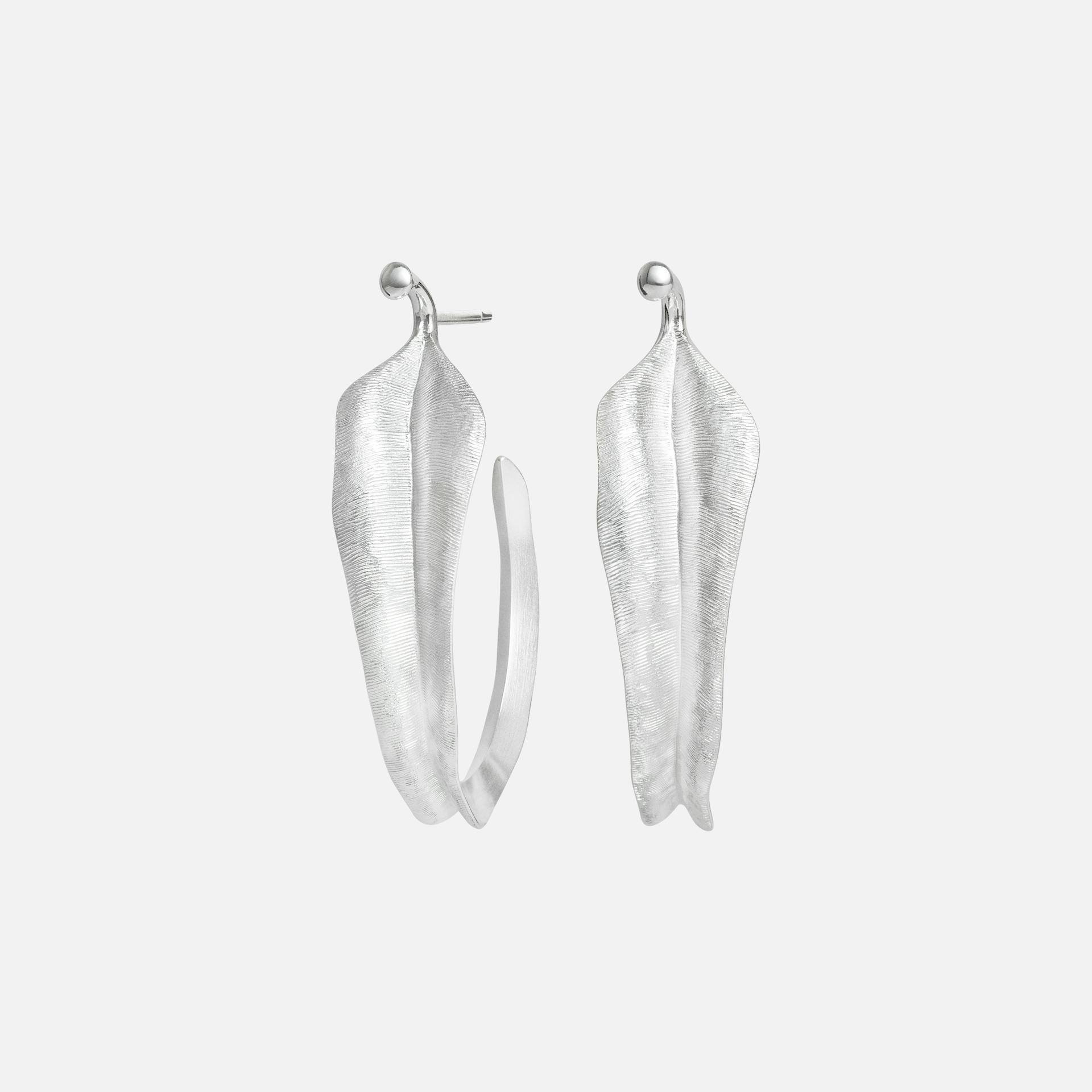 Leaves Collection Creol Earrings in Sterling Silver   |  Ole Lynggaard Copenhagen 